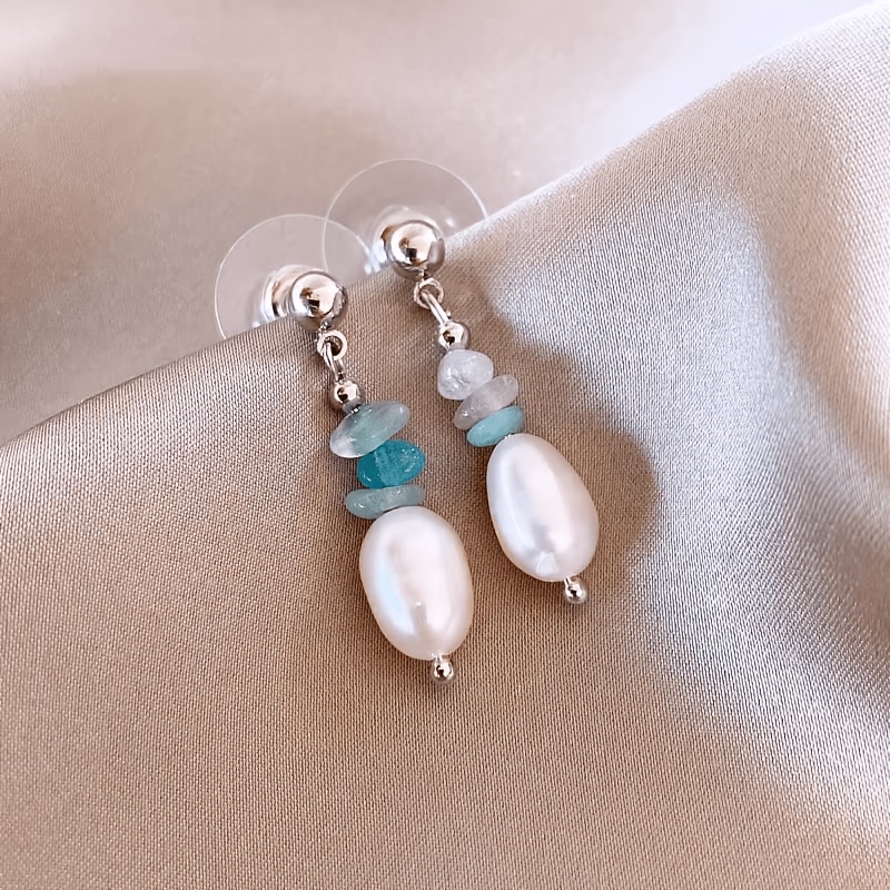 Women's Minimalist Imitation Pearl Earrings, Sweet Style