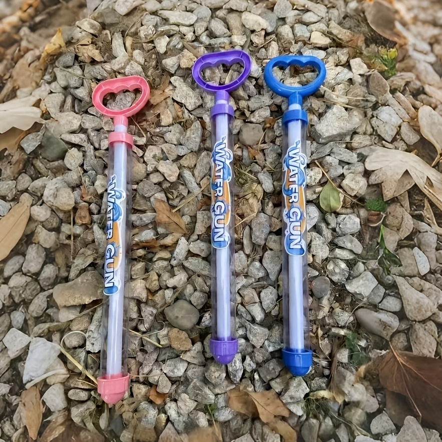 Image of 3 Water Guns With Long Handles - Vibrant Mixed Colors, Made Of Durable Pp Material, Suitable For Outdoor Water Balloon Battles, Beach , Camping, And Summer Parties - Recommended 3 And Up