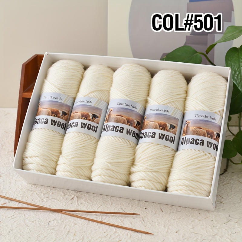 TEMU 5-ply Yarn, Alpaca Wool Knitted, Medium-thick Wool Knitted, Knitted Sweater Vests, Crocheted Cushion Shawls, Etc., Knitted Yarn