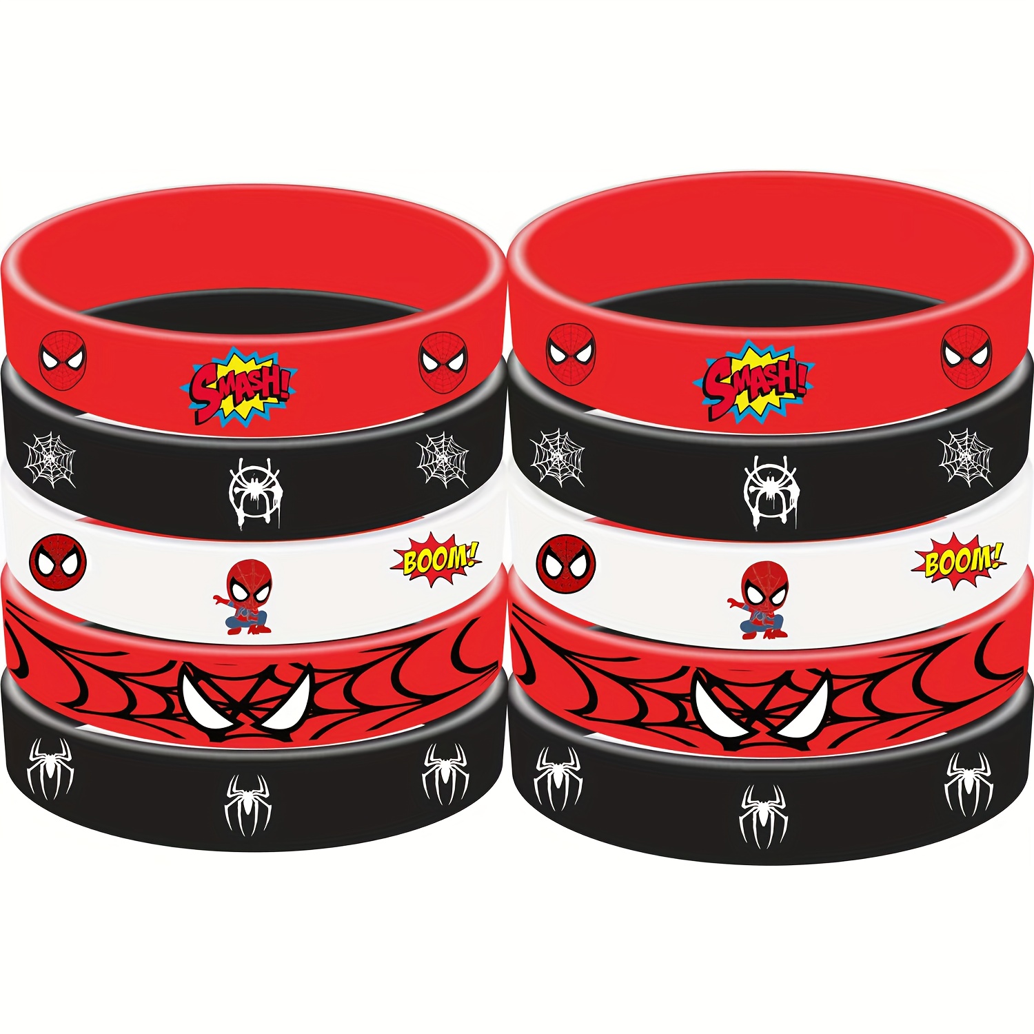 E-shop Zufällige 10 Stück Marvel Minimalist Premium Herren Schlüsselanhänger, Schlüsselband Armband Vielseitiges Persönlichkeits-Geometrie Armband