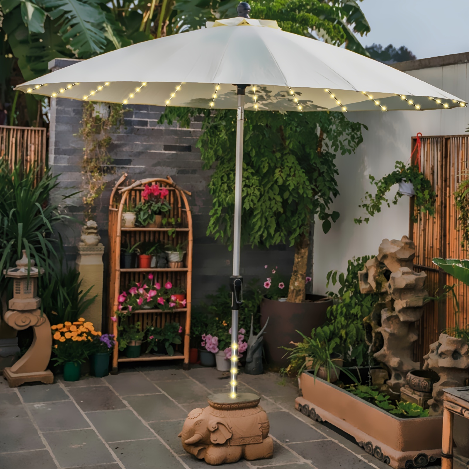 christmas patio umbrella LED Umbrella Display
