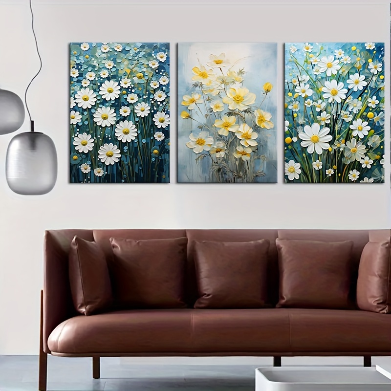 3pcs Love Door Landscape Canvas Painting Turquoise Nordic Ar 