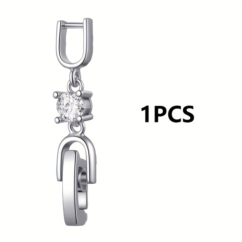 1pc Silvery Bracelet Extender, Rhinestone Bracelet Extenders Clasp, Extensions For Necklace Watch Making