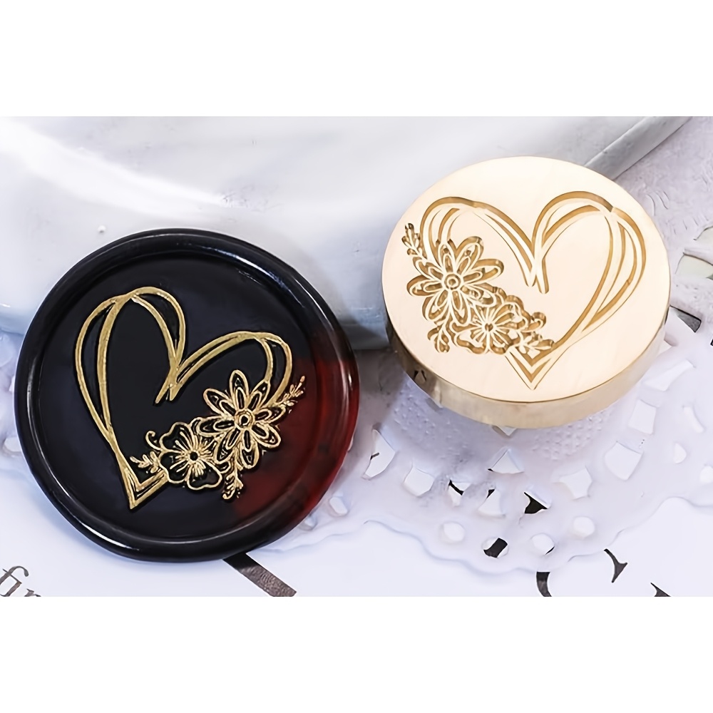 Image of Classic Word Holiday Detachable Wax Seal Stamp, 25mm, Without Handle,used To Decorate Greeting Cards, Envelopes, Invitations And Gifts