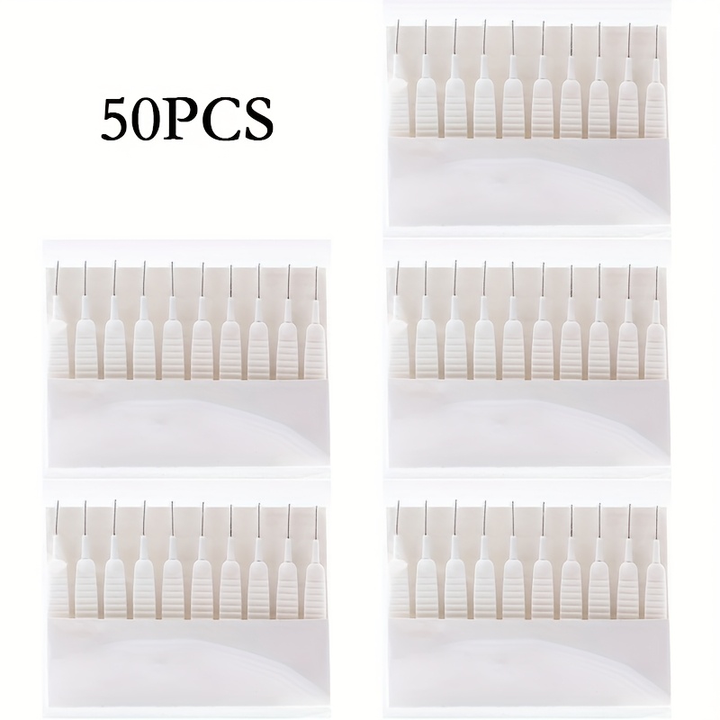 50pcs Shower Head Cleaning Brush, Shower Head Cleaner, Shower Head Cleaning Brush, Bathroom Scrub Pad Stick, Precision Nozzle Unclogging Tool