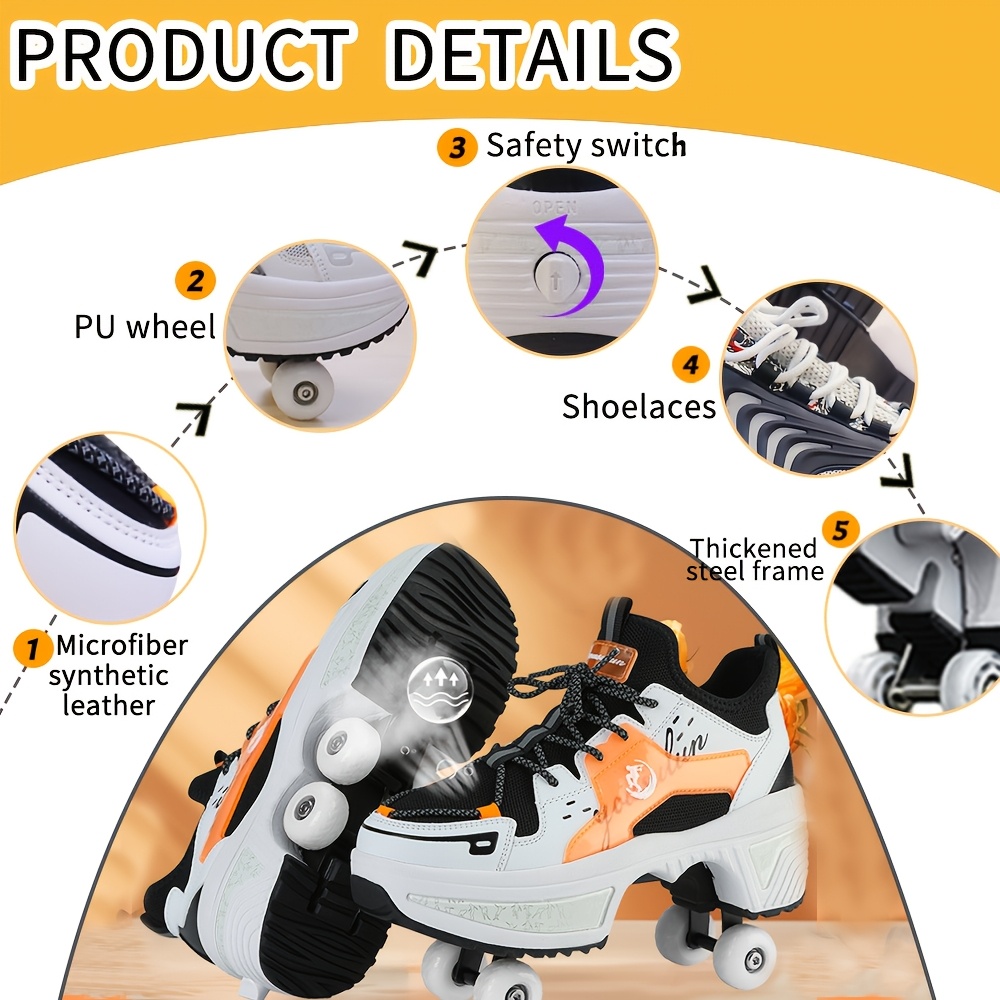 womens deformation roller skates multi functional Temu