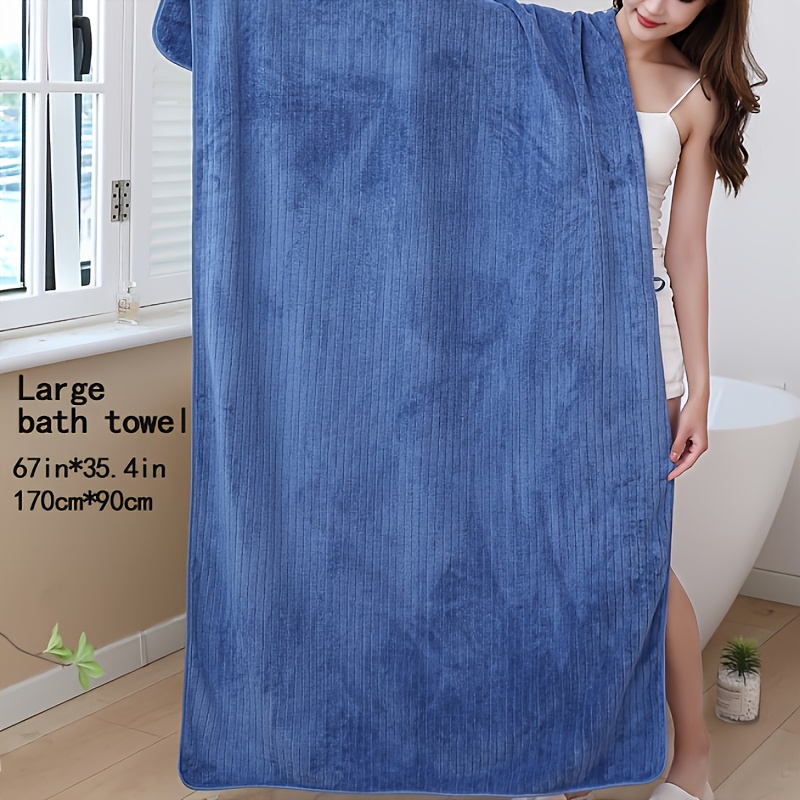 

1pc Soft And Absorbent Oversized Bath Towel For Home Bathroom, For Shower, Skin Friendly Design