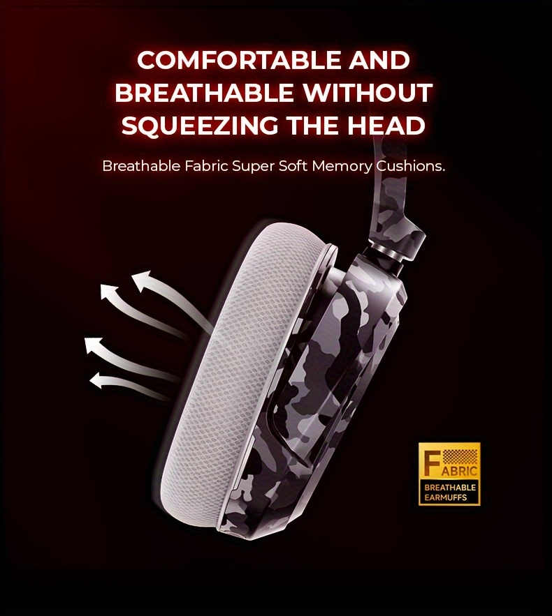 Casque Gaming Sans Fil Picun, Son Surround 7.1, Casque USB 2.4Ghz Sans Fil 5.4, Micro -Bruit 100h, Lumières RGB, Casque Sans Fil pour PC PS5 PS4. Cadeaux d'Anniversaire/Noël pour famille, amis et amoureux