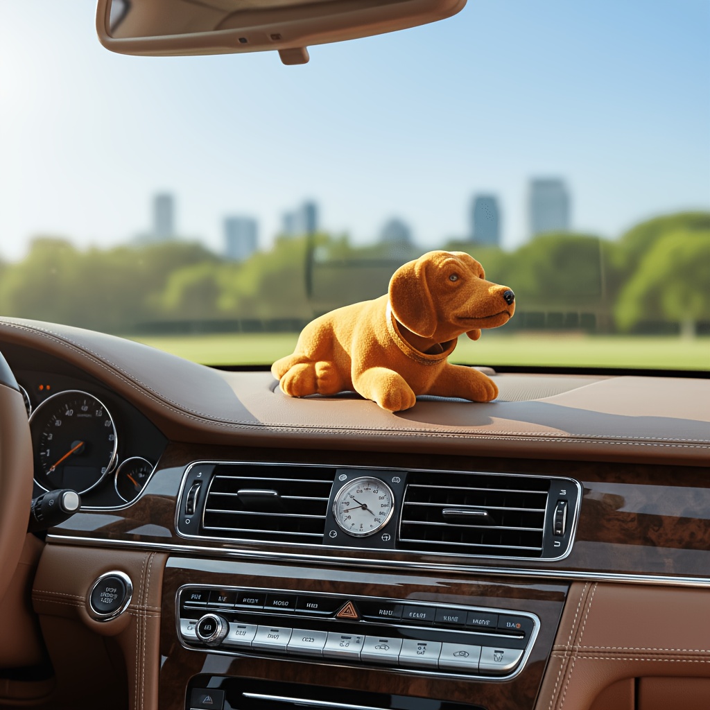 Image of Premium Nodding Dog Ornament, Bobblehead Dog For & Car Decor Accent, Perfect Gift For Dog Collectors For Halloween Thanksgiving Christmas Decorations Collectible Figurines