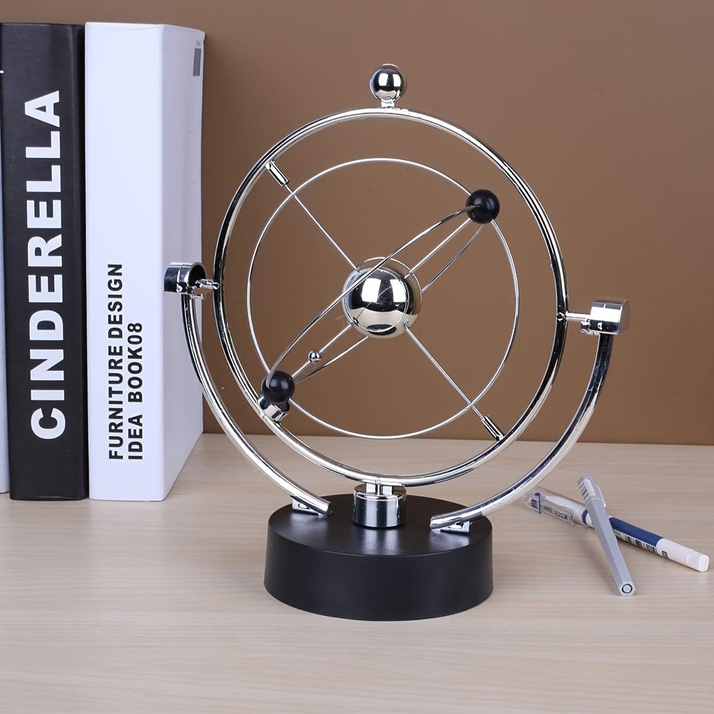 solar system swing electronic balance ball desk decor artistic craft gift for home office details 5