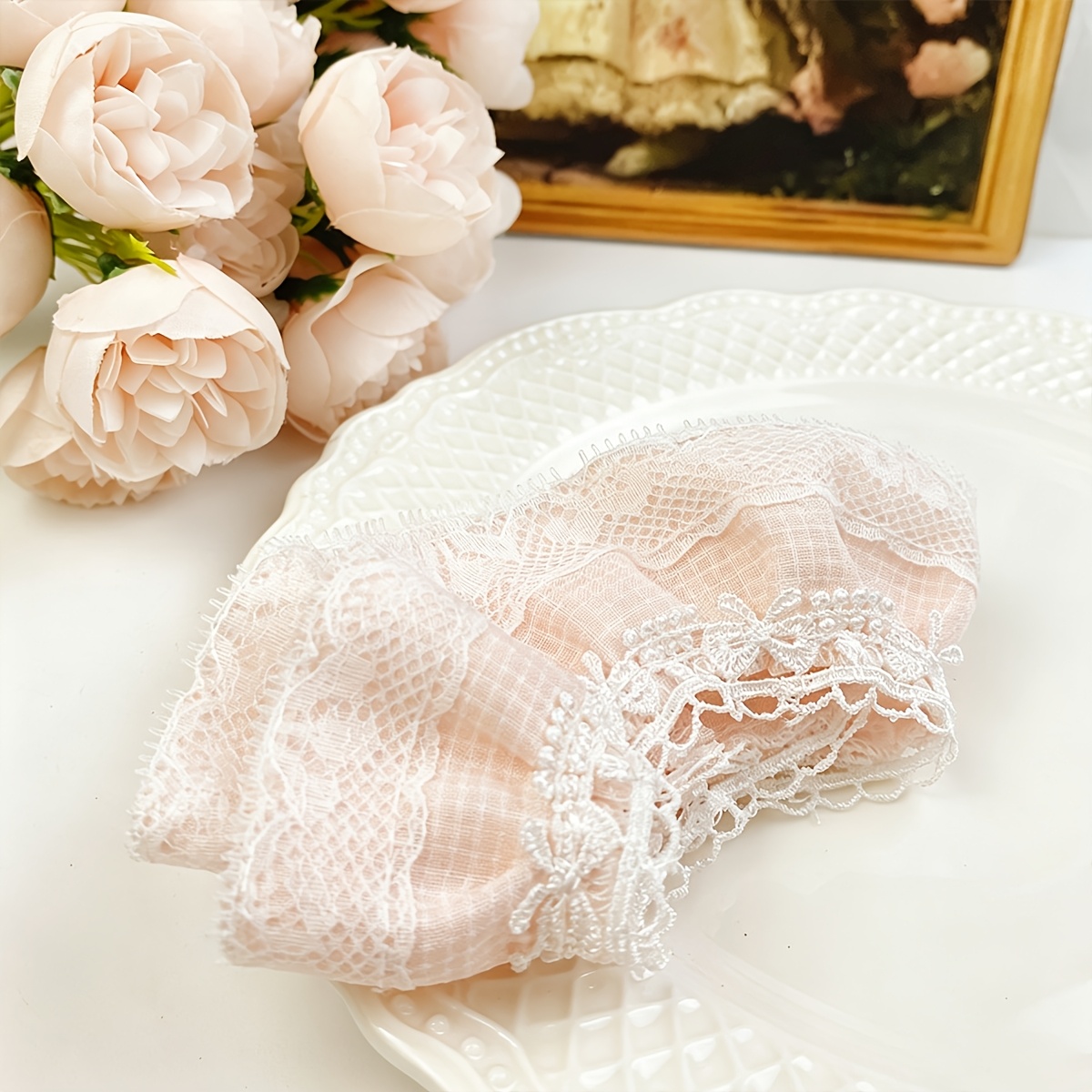 TEMU 【商品名】レーストリム、スカート、服、ネックライン、カフス、衣類の装飾に最適