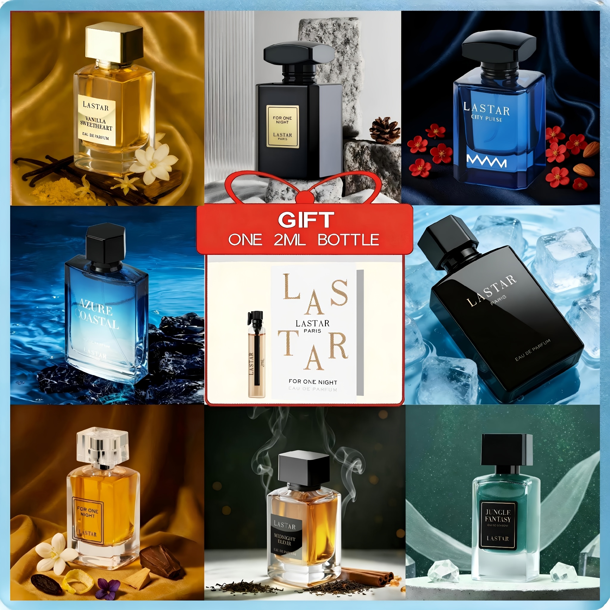 Image of [random 1 Bottle And 2ml Perfume] Mysterious Men's Pheromone Perfume Cologne Gift Box Set, Amber Citrus Wood Fragrance, , Your Different Of , Fragrance Fun