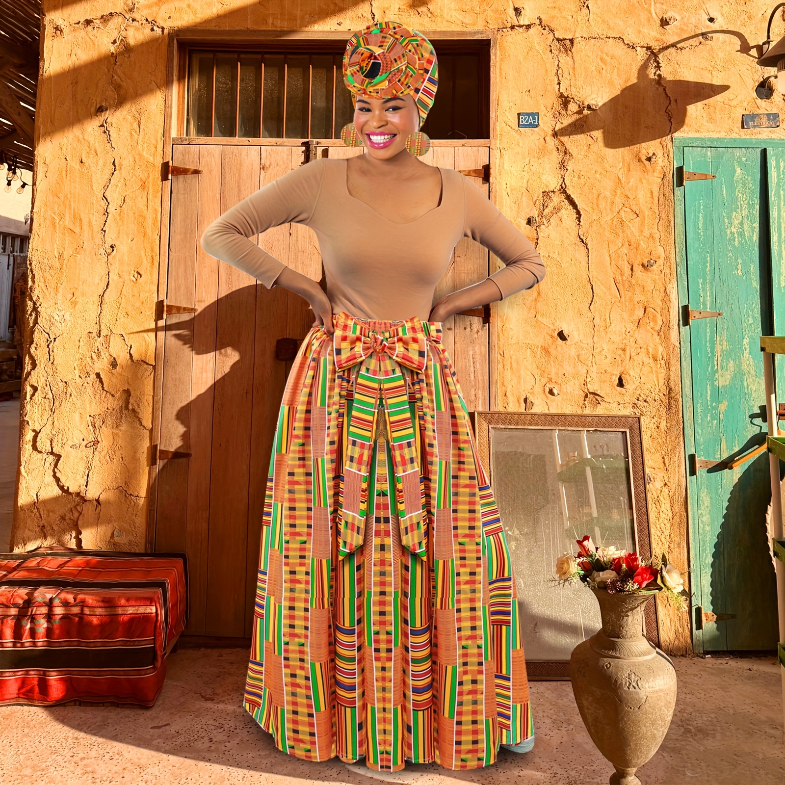 chinese dress ladies African Print Blue Infinity Multiway Maxi Dress