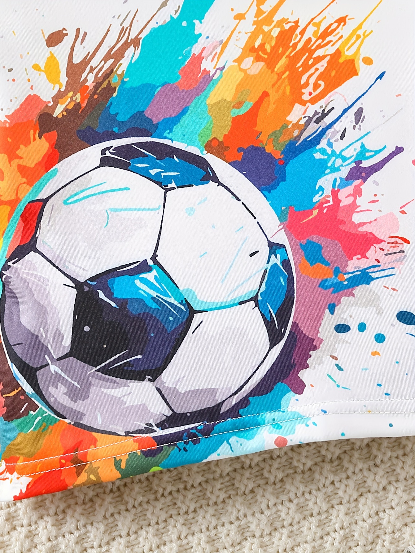 camiseta estampado fútbol pintura bebés niños Temu Peru