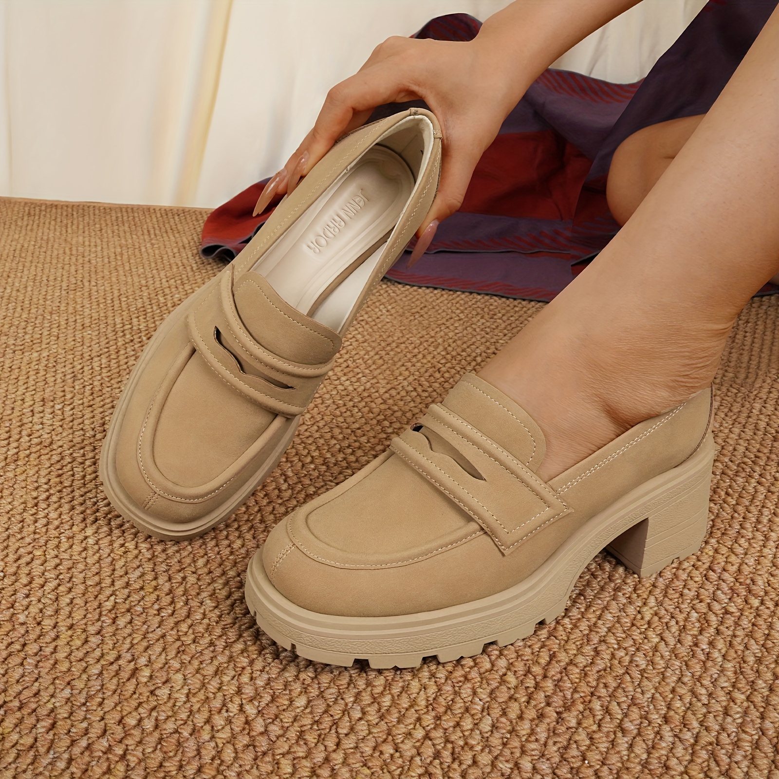 

Women's Platform Loafers, Preppy Shoes