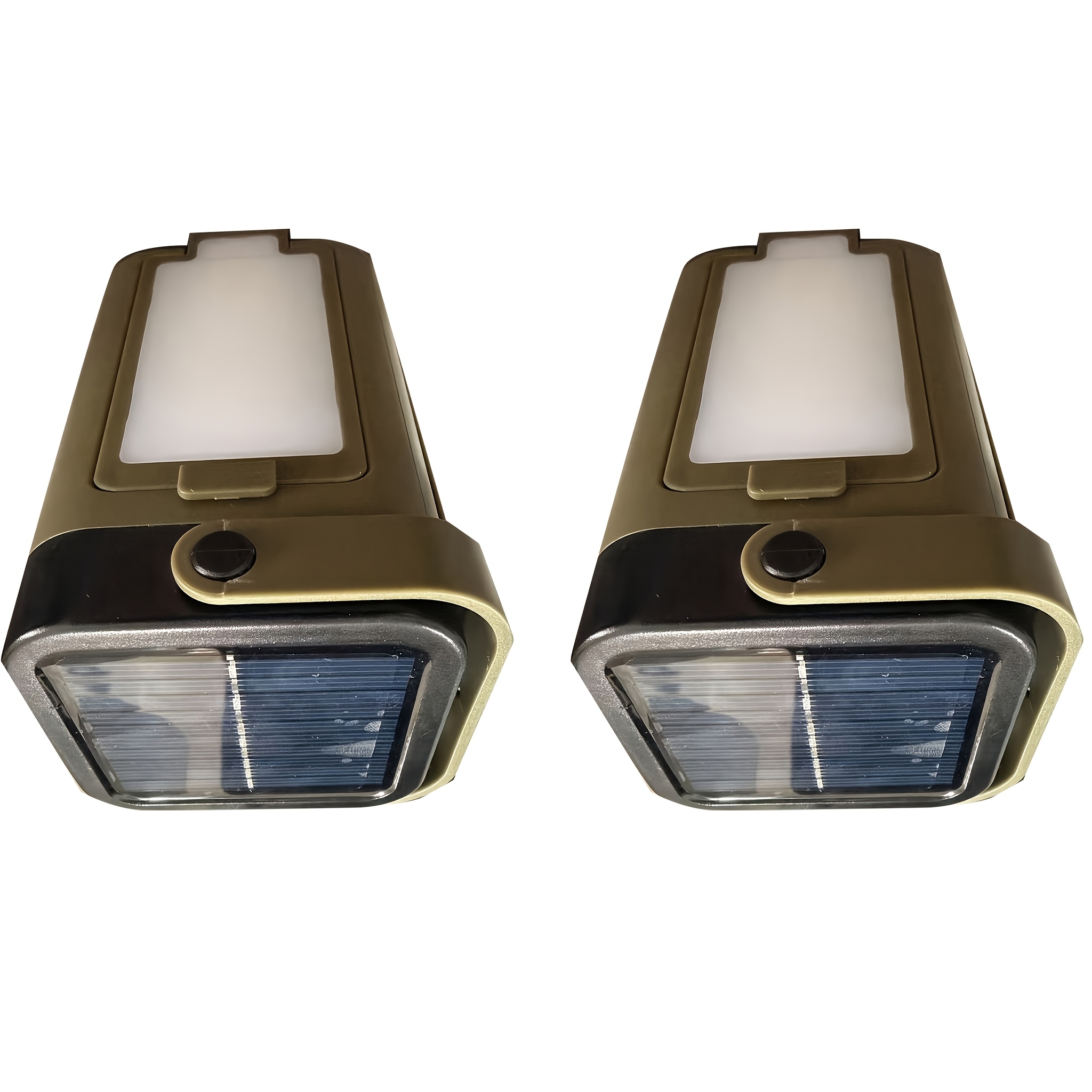 TEMU 2pcs Lanterne de camping pliante d'extérieur, Lampe de poche rechargeable portable, portative, avec crochet pour suspendre de tente, Chargement