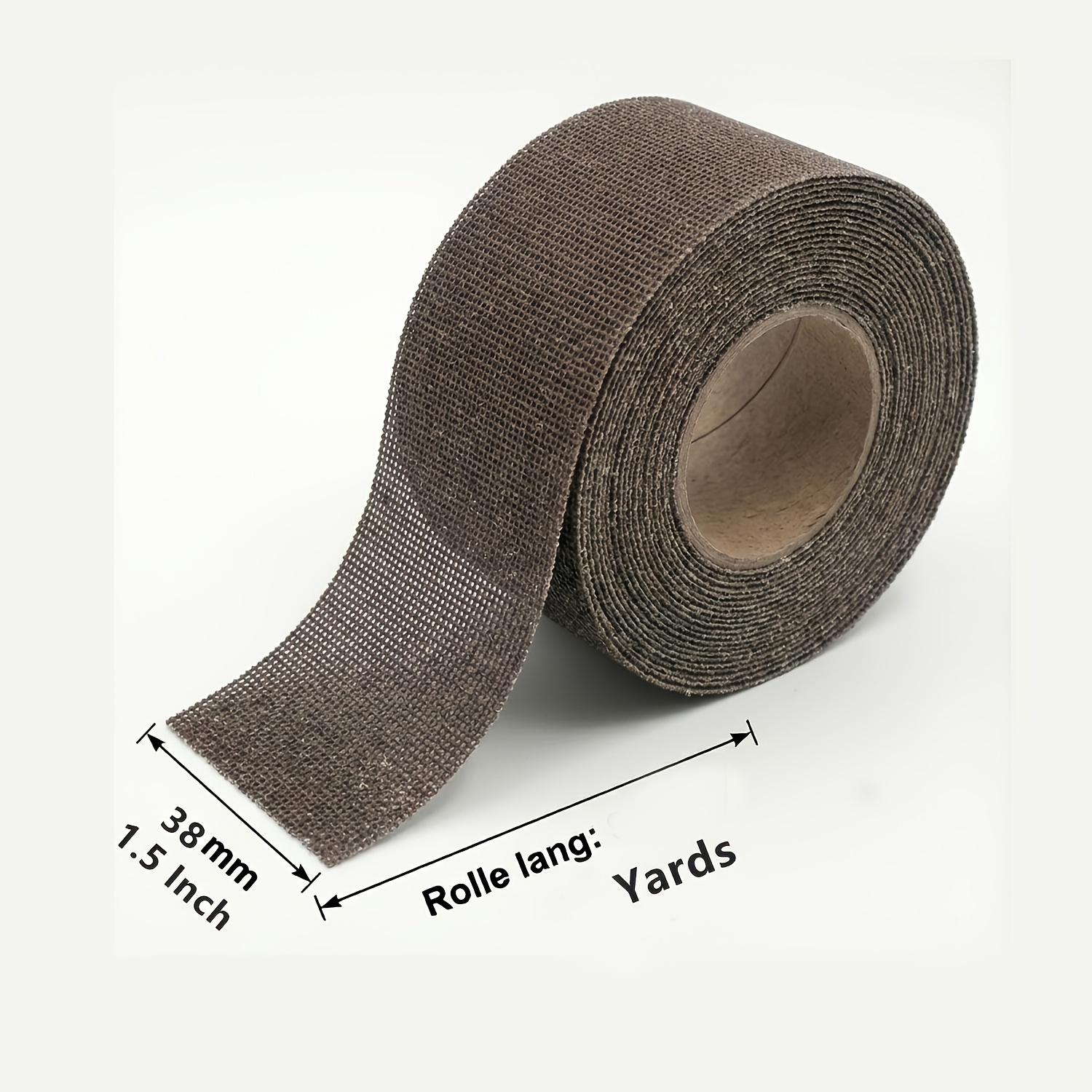 TEMU 1 Roll, 9.14 Meters Long, 9.14 Meters/4.5 Meters - 38mm, 1.5 Inches Wide Abrasive Mesh Roll, 180 Grit Diamond Sand Mesh - Strip For Plumbers,