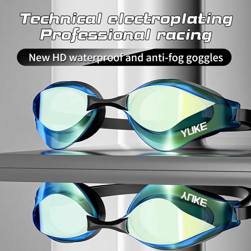 

High- Electroplated Racing Swim Goggles For Adults - Polycarbonate,