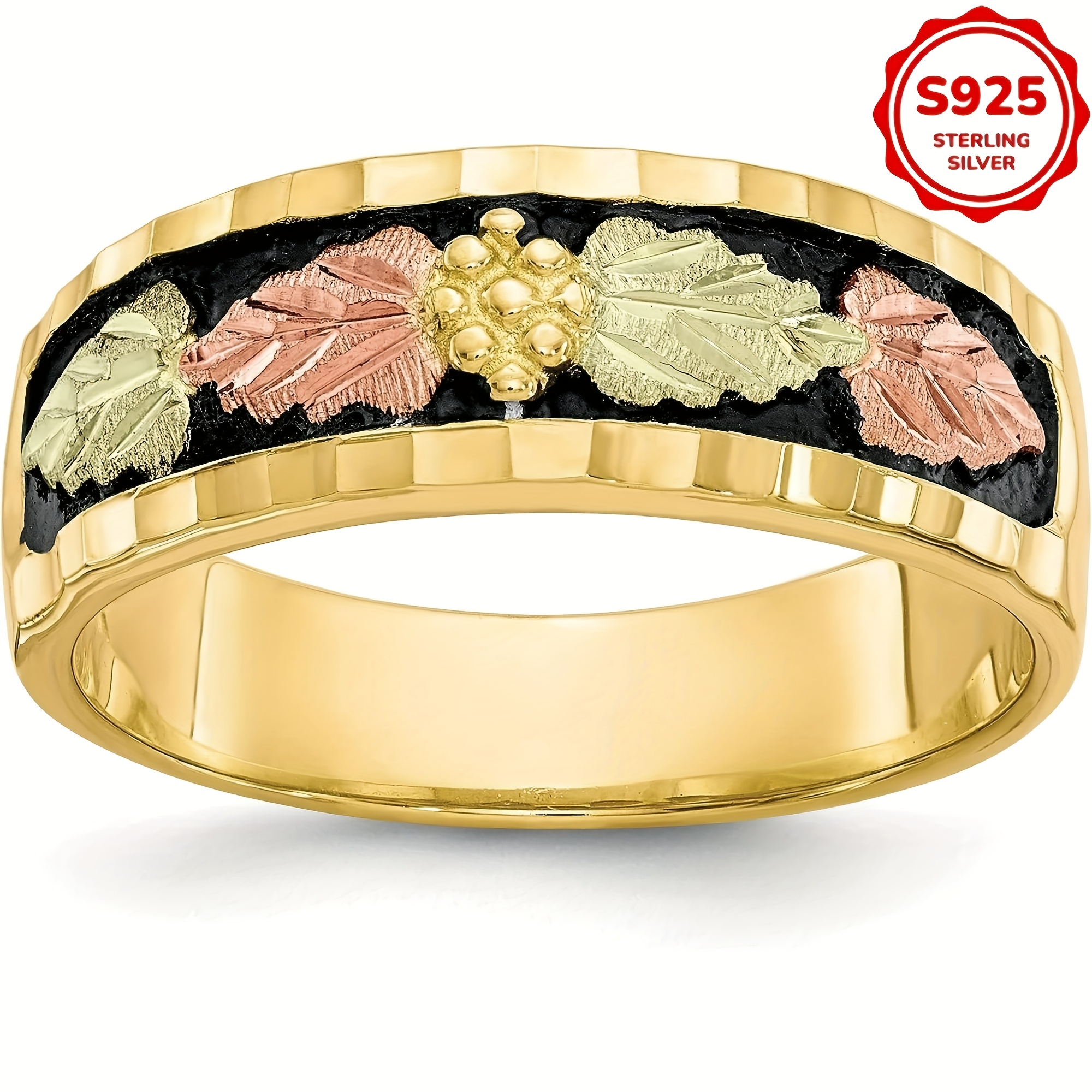 TEMU Stylish S925 925 Silver Ring Featuring Motif, Use, Parties, Proposals, And Gifts For Valentine's Day