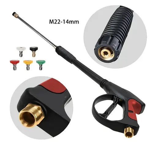 4000psi portable power washer car washer with 5 interchangeable nozzles long hose and spray gun for homes driveways and outdoor cleaning tasks