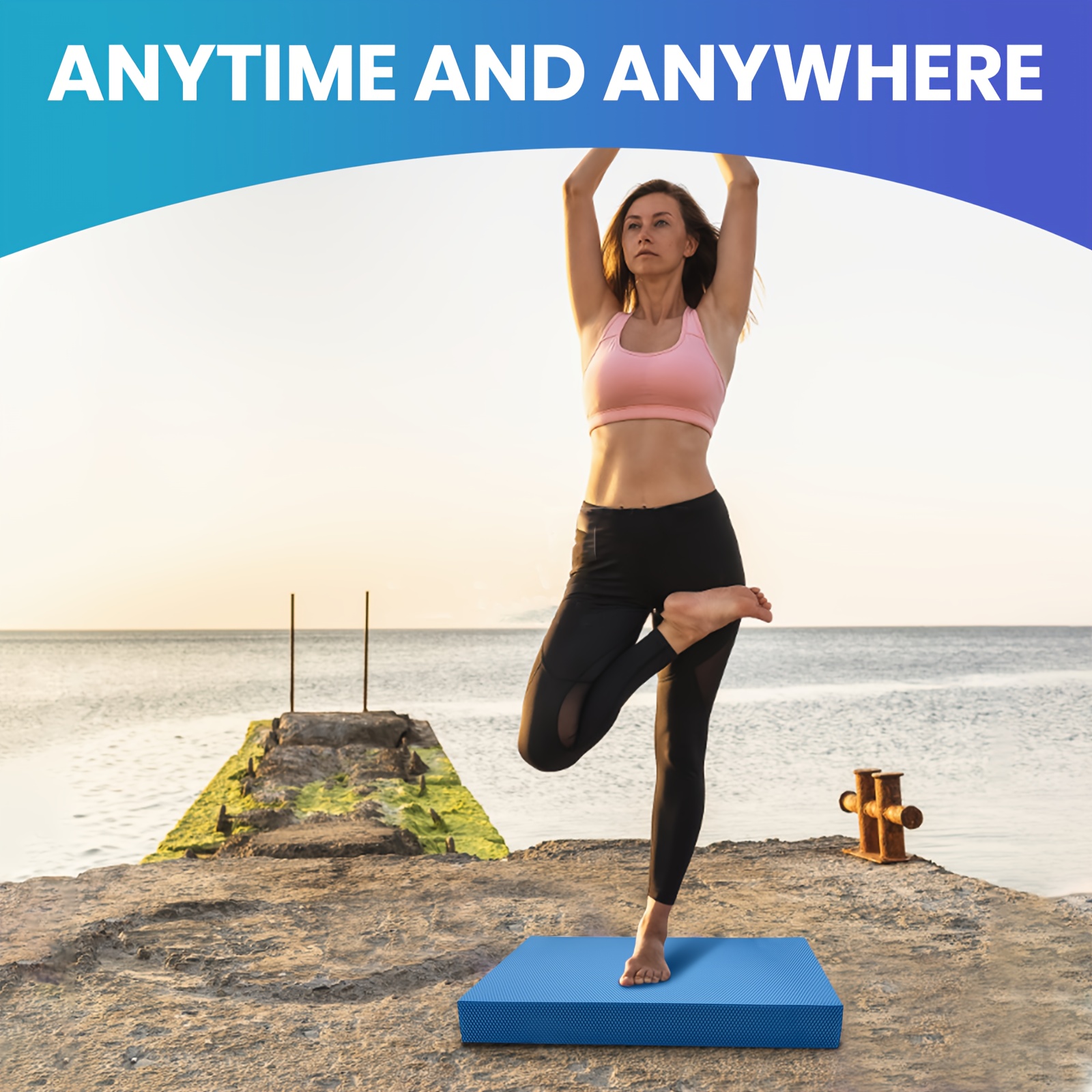 Bad Knees Extra Thick Yoga Mat- Non Slip Comfort Foam, Durable