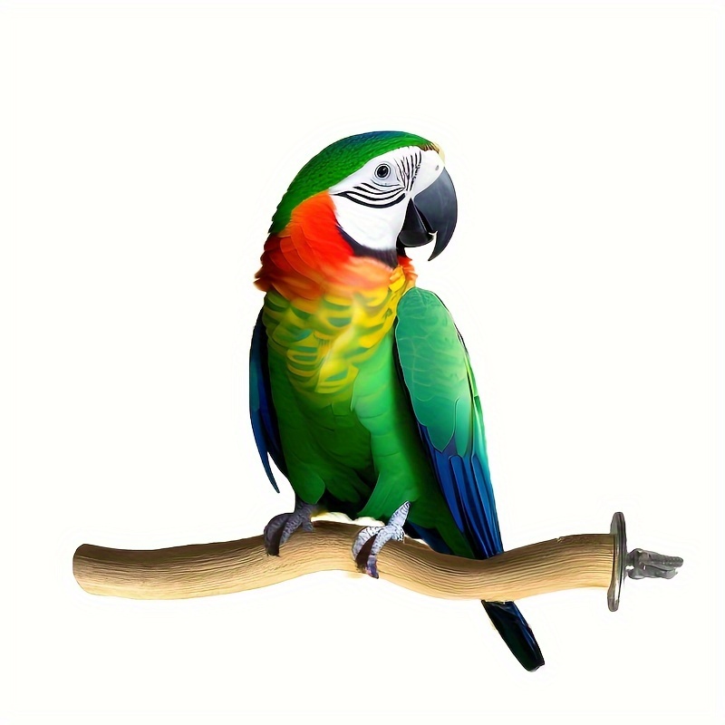 

1pc Wood Bird Standing Pole, Solid Wooden Bird Standing Stick, Parrot Bird Supplies, Grinding Claws Perch, Bird Cage Accessories