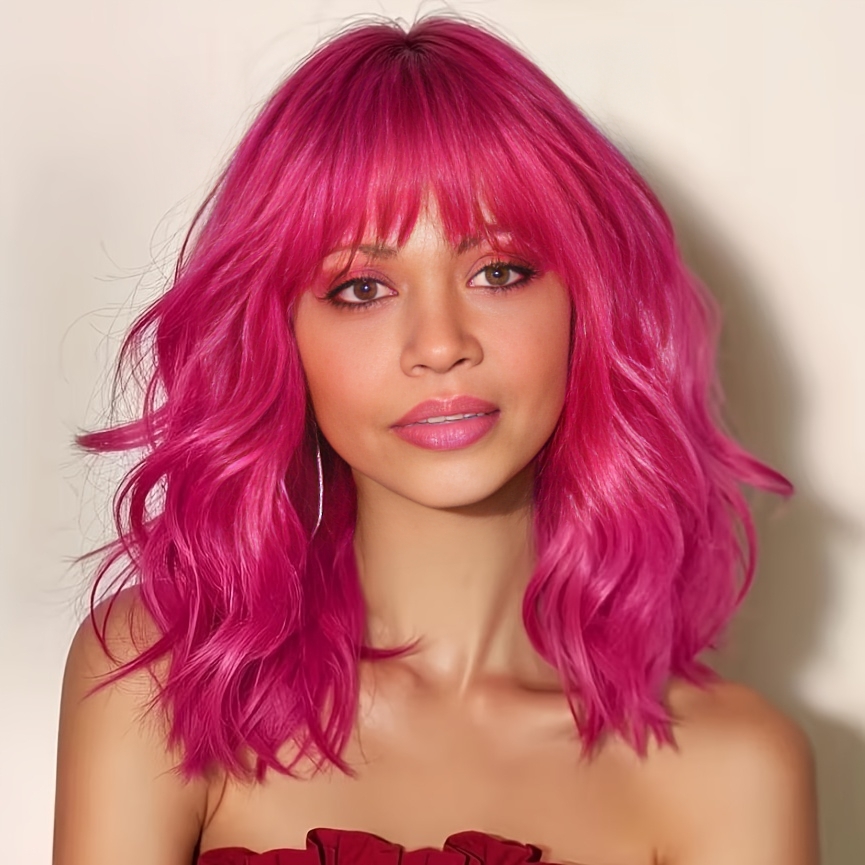 Wigs, Shoulder-length Curly, 14inch, Wigs For Music Festivals, Carnival, Cosplay, And Halloween