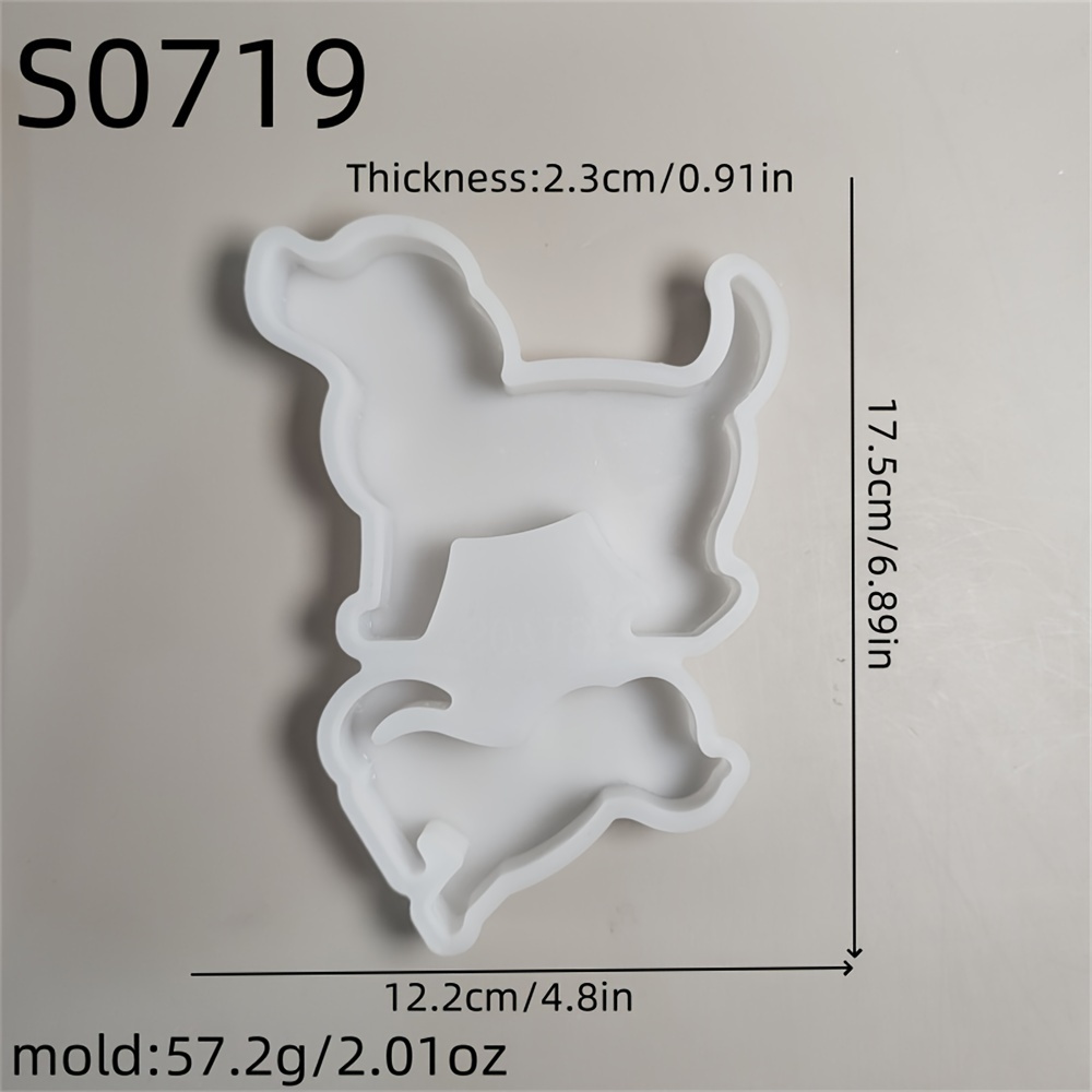 Image of Resin Casting Molds Small And Big Dogs 3d Decorative Silicone Mold Diy Candle Silicone Mold Gypsum Decorative Silicone Mold Home Decoration Epoxy Resin Mold S0719