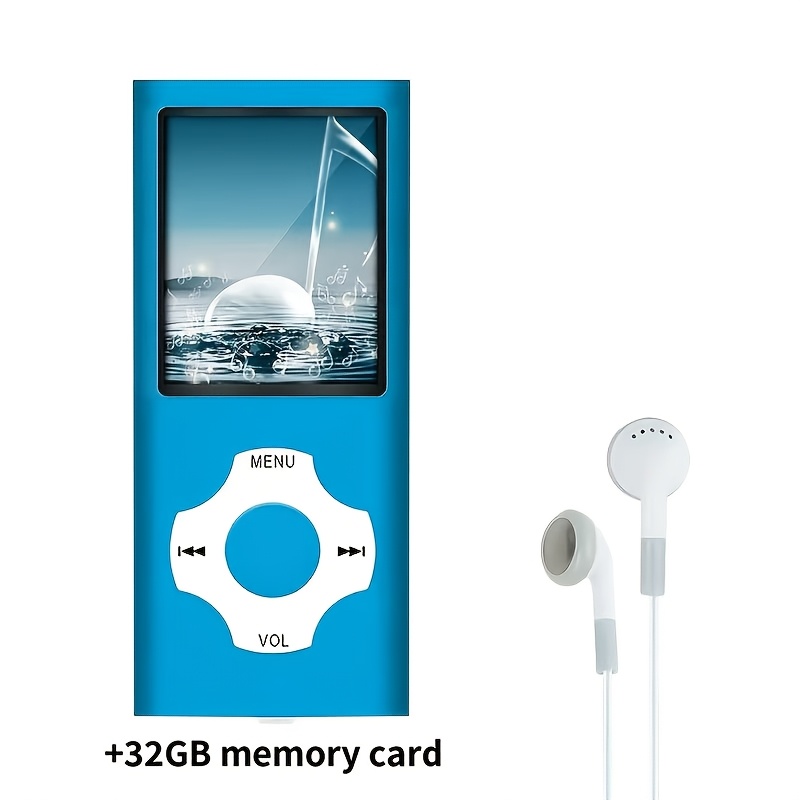 Lettore MP3/MP4, Lettore Musicale Portatile con Auricolare, Schermo HD