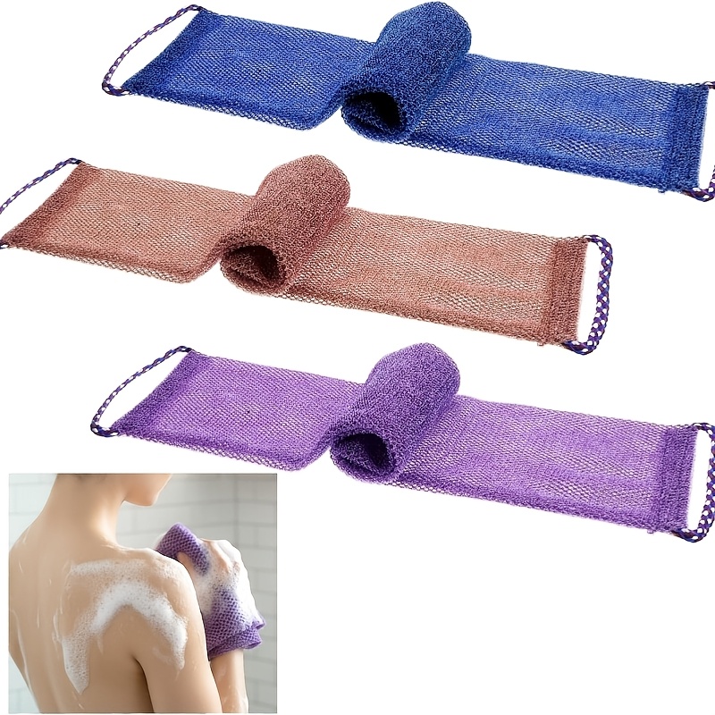 2pcs Exfoliating Body Scrubber Set with Hook
