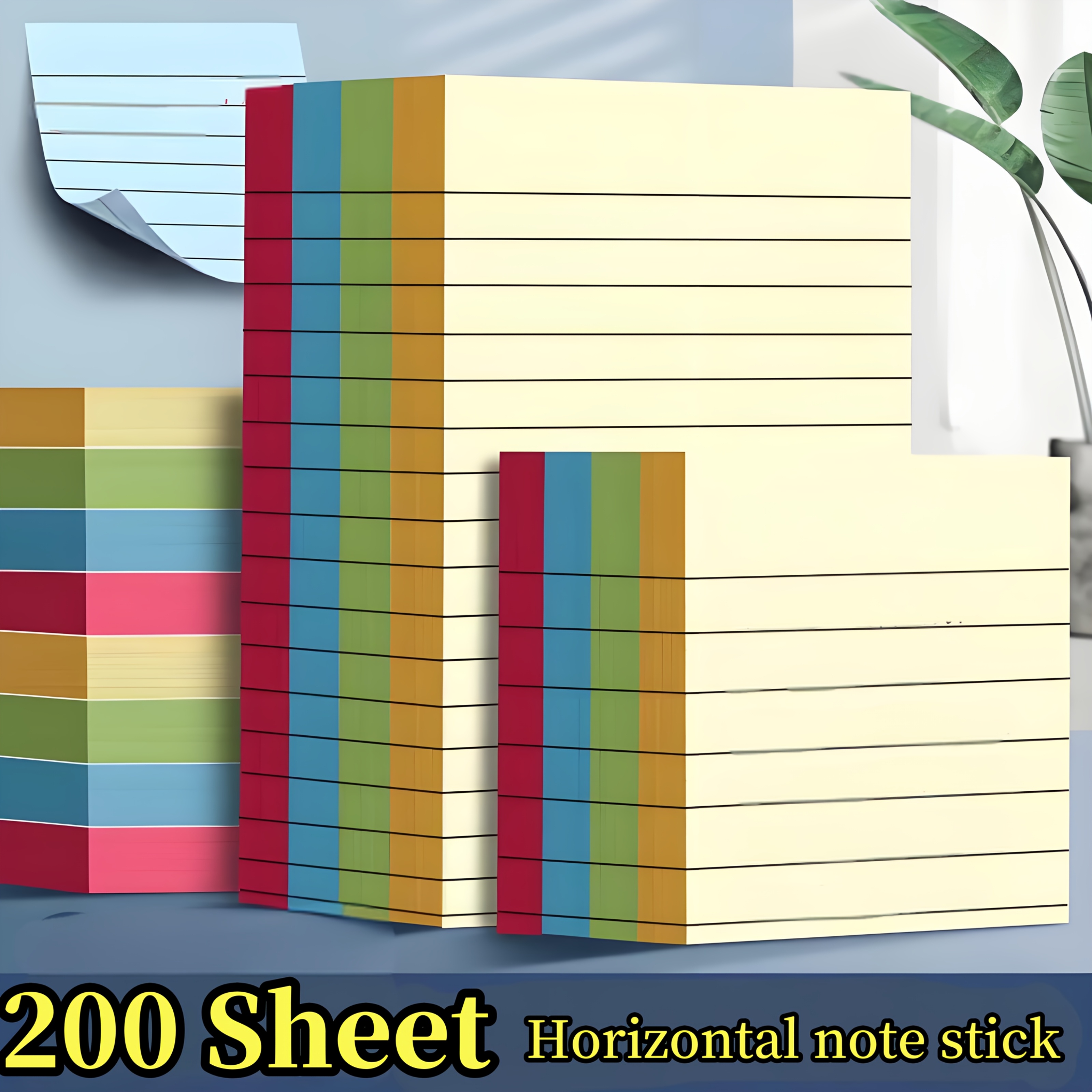 

400 Sheets Assorted Colors - Self-adhesive, Easy-to-use Note Markers For Students, Office & School Organization - Bookmark, Word , Memo Pad