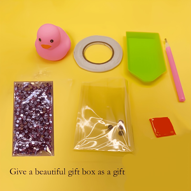 TEMU Diamond Painting Tool Duck Pattern Set With Exquisite Gift Box - A Colorful And Interesting Handicraft, Accompanied By Handmade Decorations