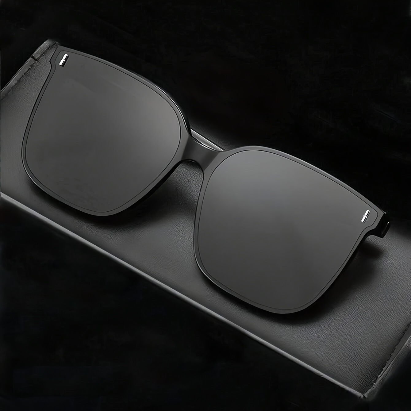1pc Square Fashionable Men's And Women's Jelly Frame Fashion Glasses, Used For Driving Fashion Glasses