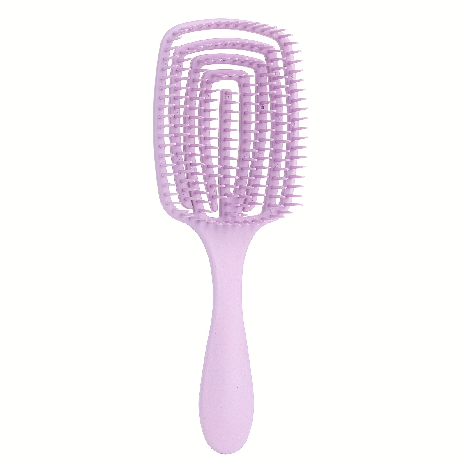 Image of 1pc/2pcs Square Hairbrush For Wet And Dry Hair, Detangling Comb With Gentle Bristles, Scalp Massage And Hair Smoothing Tool