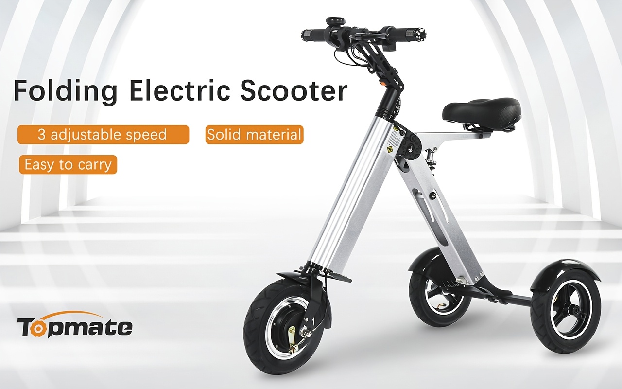 compact   for   3 wheeled mobility scooter featuring a seat and reverse function 10 inch air tires lightweight vehicle for   Product details 0