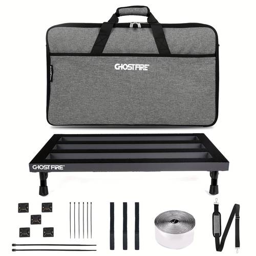 gitarren-pedalboard mit ultra- pedalen – robuste konstruktion, multi-pedal-layout für live-auftritte & aufnahmen – kompatibel mit e-gitarre/effektpedalen – professionelle gitarren-rig-plattform, schlichtes design, hochwertige verarbeitung, kompaktes pedalboard, studioausrüstung, organizer für gitarristen