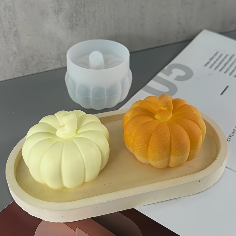 

Halloween Pumpkin Silicone Mold For Diy Candle Holders - Round Cement & Casting, Ceramic Decorative Craft Gift