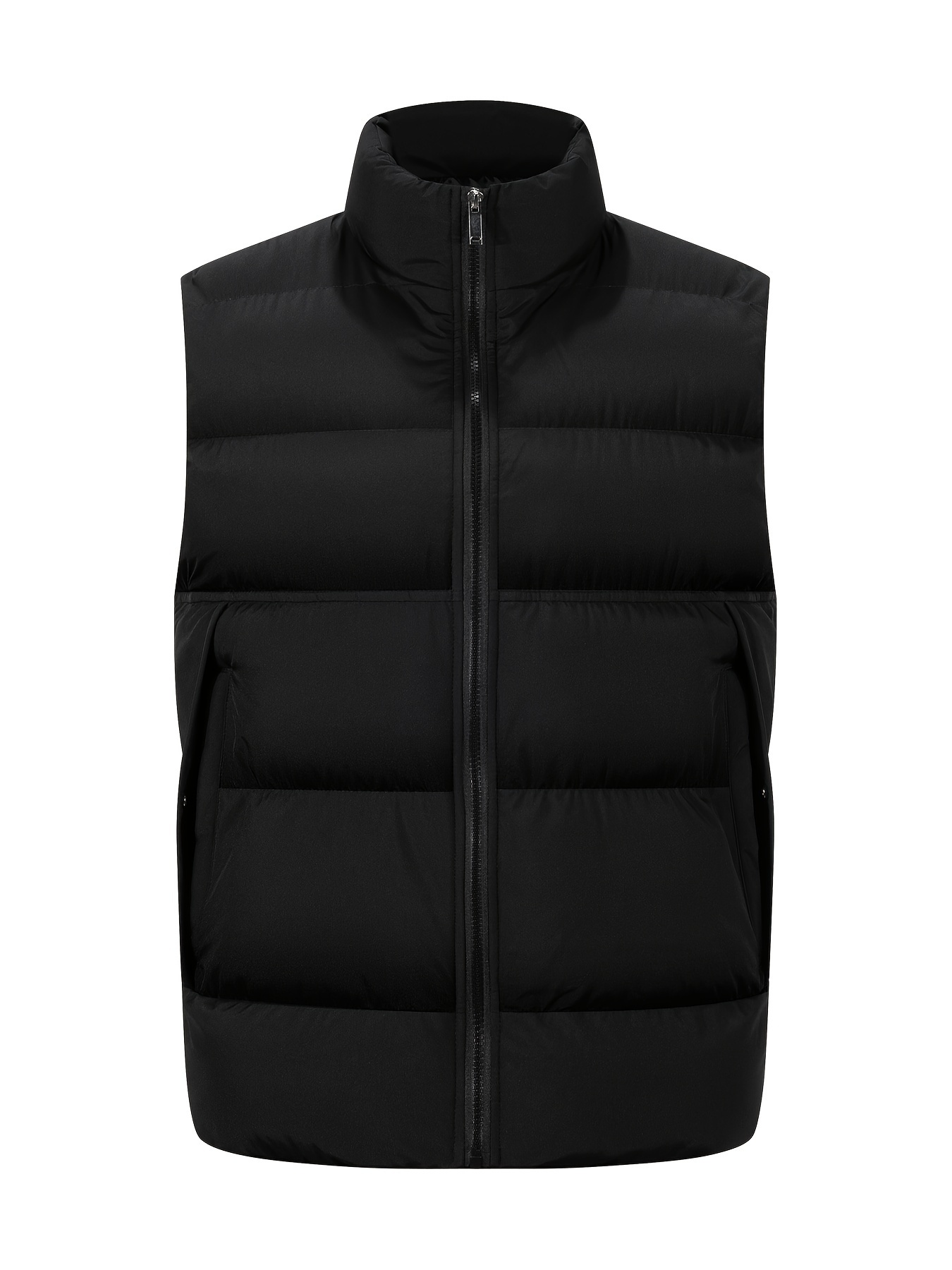 *'S Thermal Sleeveless Athletic Vest High Neck Button-* Non-Stretch  Fabric for Gym, Running, Training Brown Workout Layering Essential