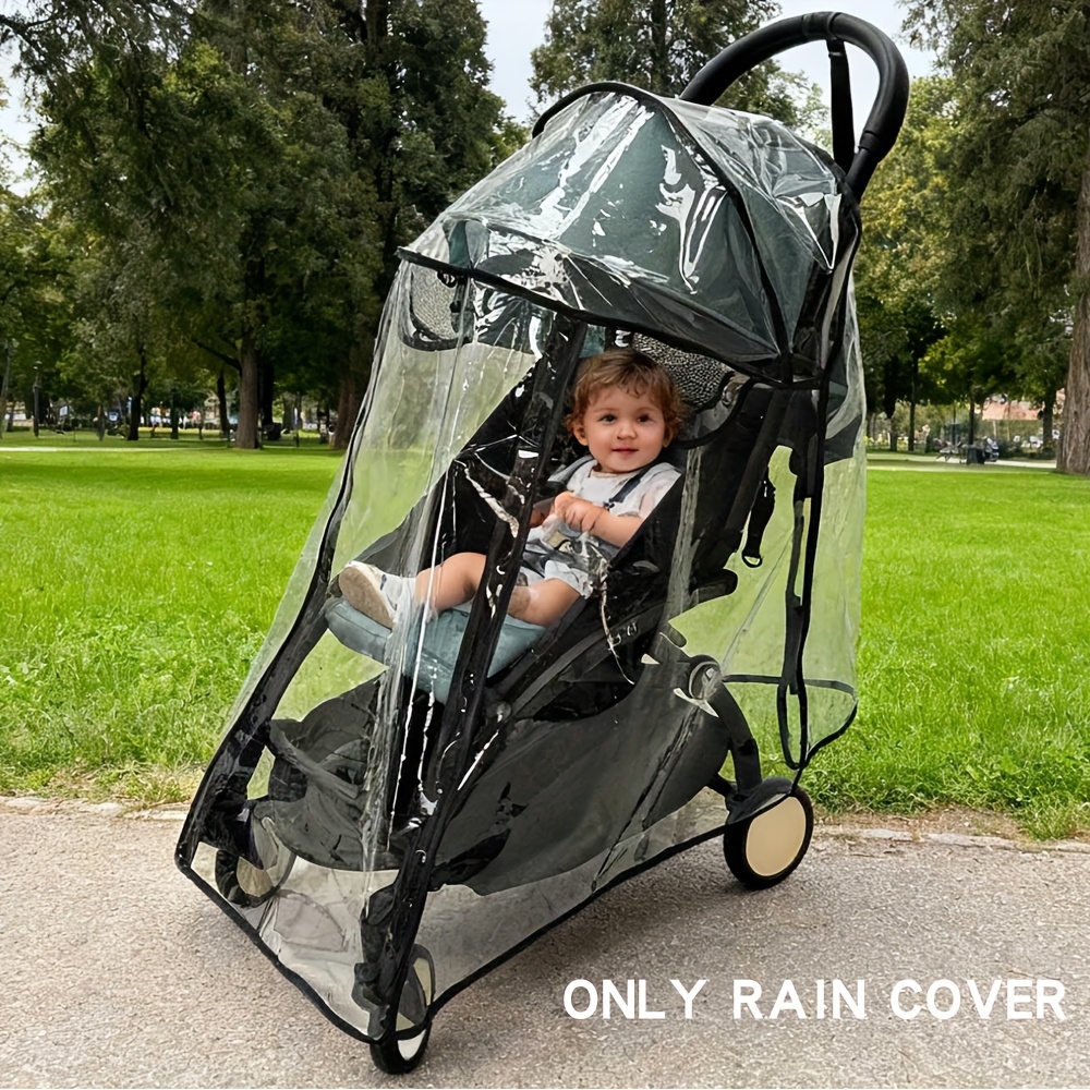 TEMU Rain Cover For Strollers, Suitable For High Landscape Strollers, A Universal Windproof Cover For , Compatible With Yoyo Lightweight Strollers