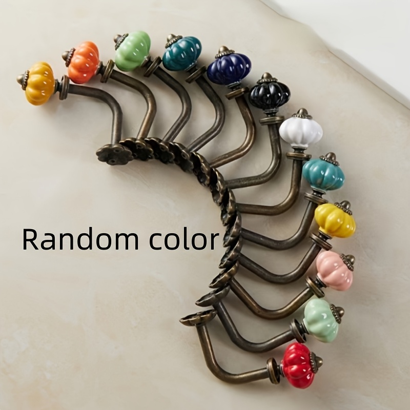 (random Color)rustic Wall Hook - , Single Alloy Door Hook For Coats & Towels, Country Style Storage Accessory