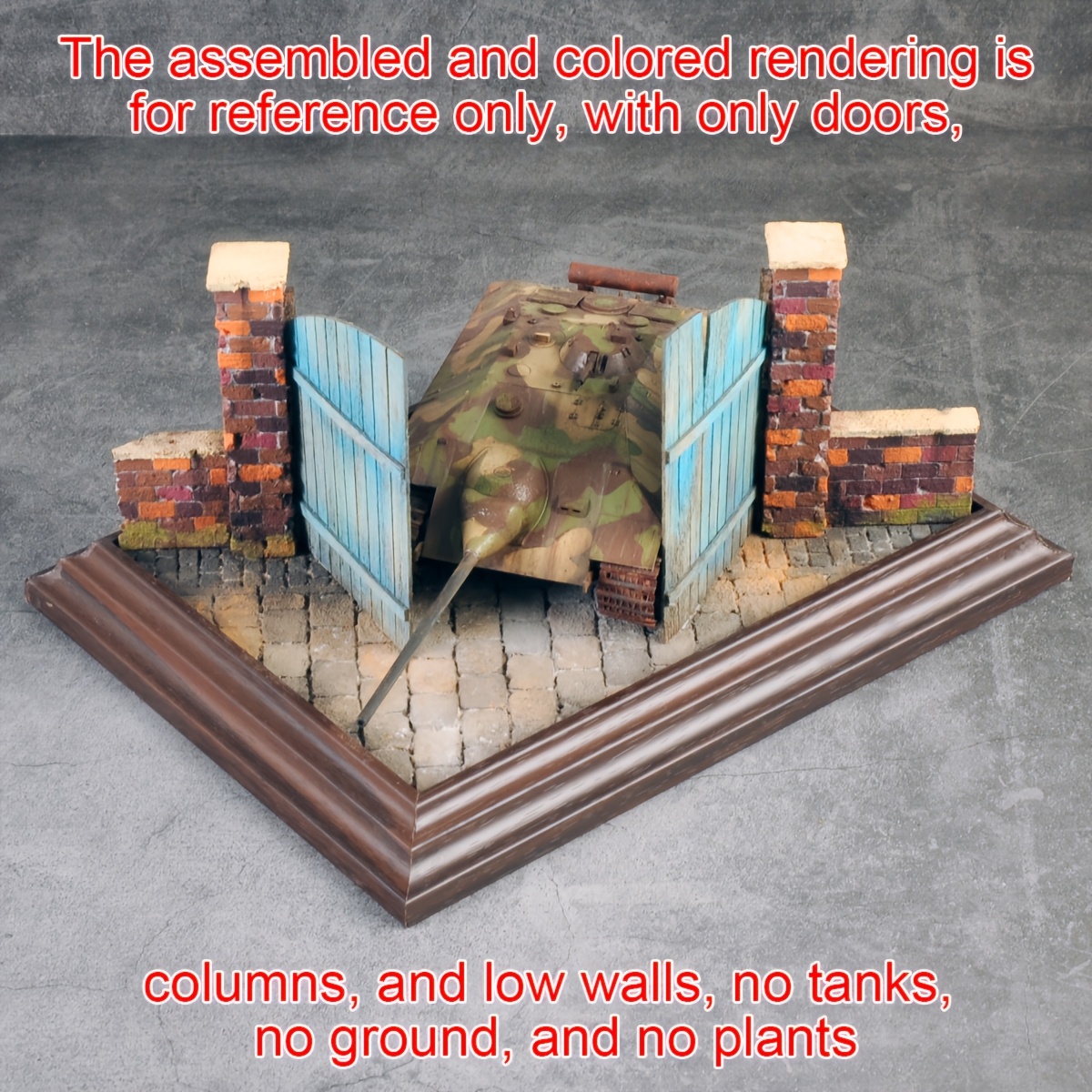 Wooden Doors Assembly Architectural Model