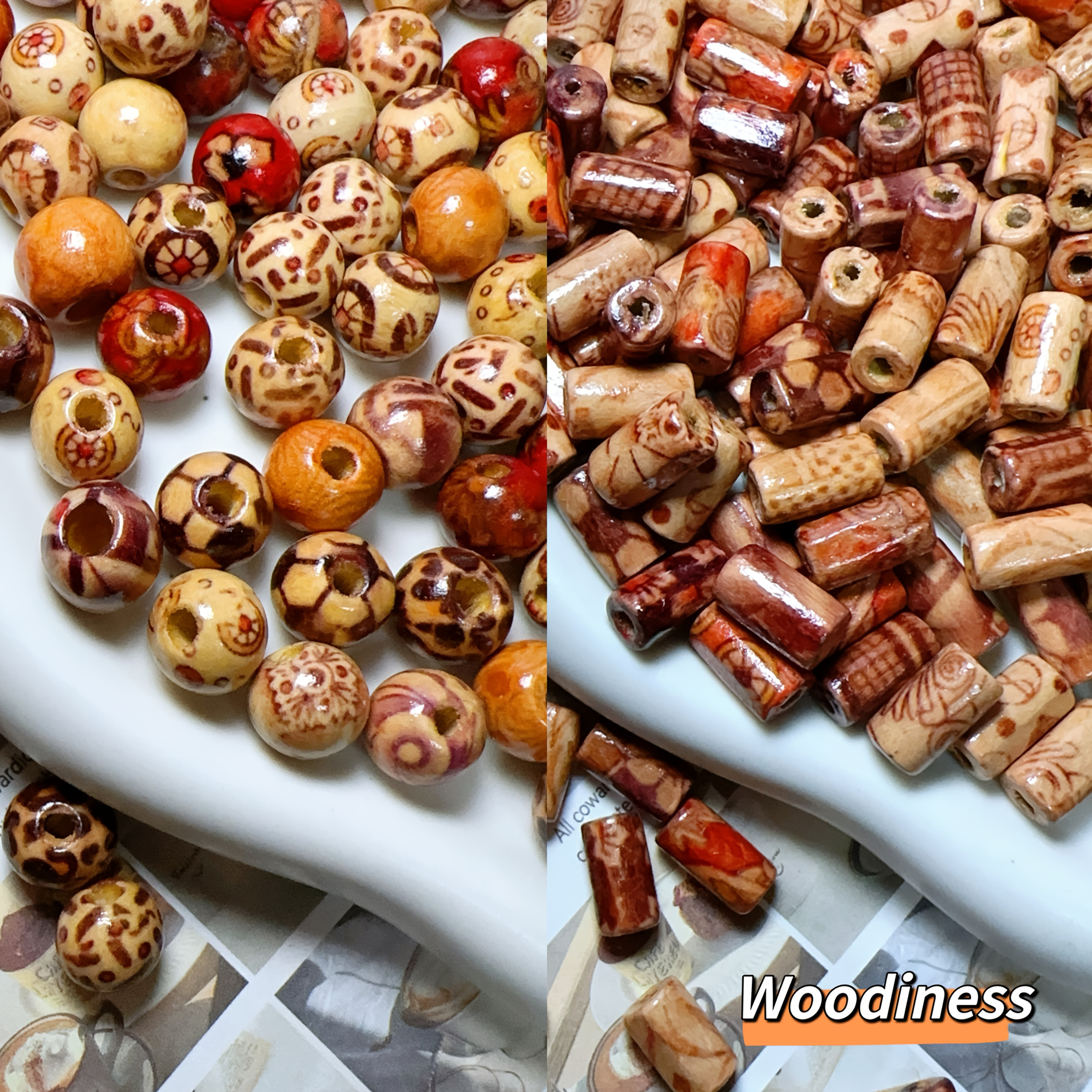 Lot De 17 Perles Rondes En Bois Naturel - Diamètre 15 Mm, épaisseur 4.3 Mm - Pour Création De Bijoux