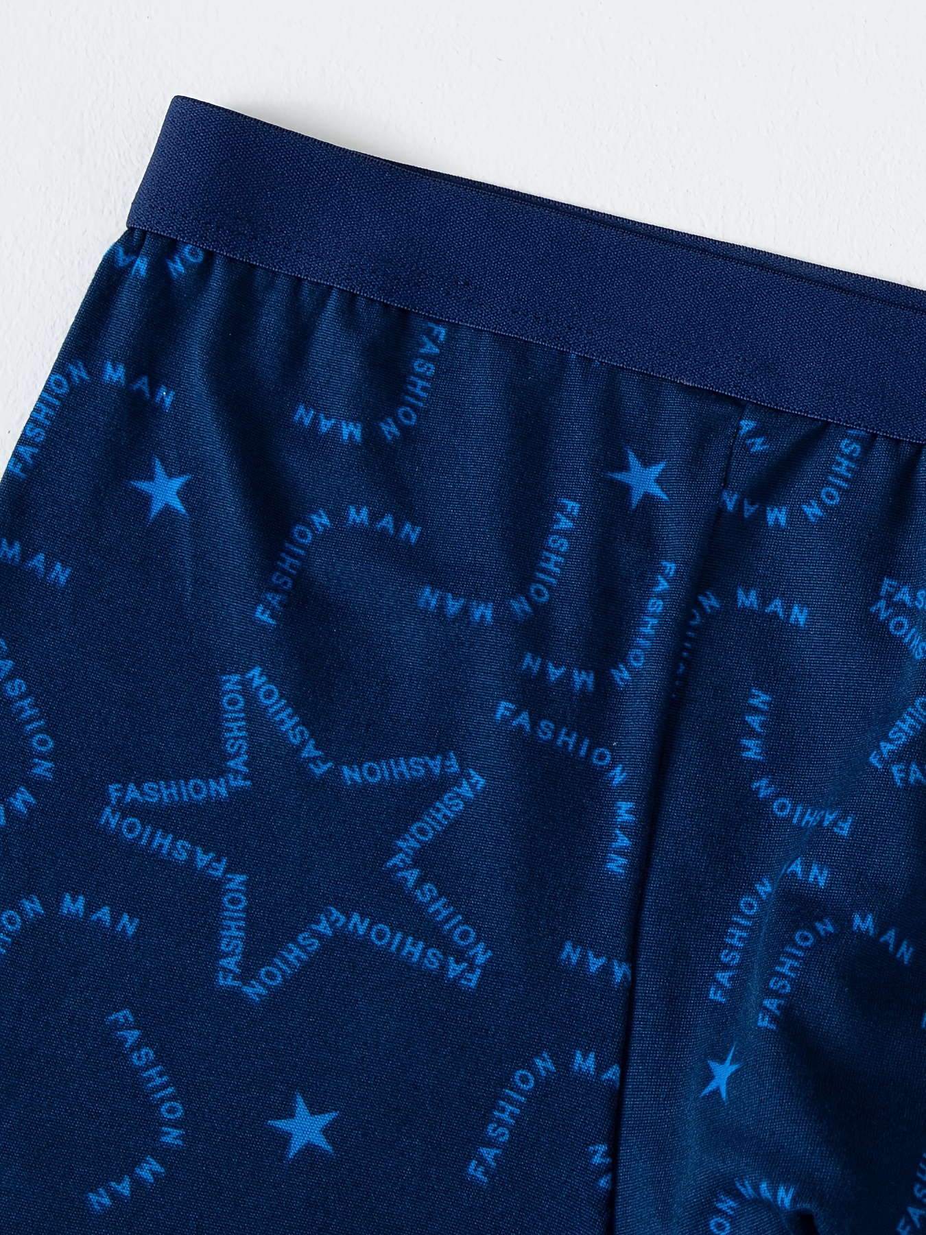 4pcs Men's Fashion Pattern Print Boxer Briefs, Crotch Mid-waist Breathable Comfortable Boxer Trunks, Elastic Sports Shorts, Men's Casual Underwear for Daily Wear