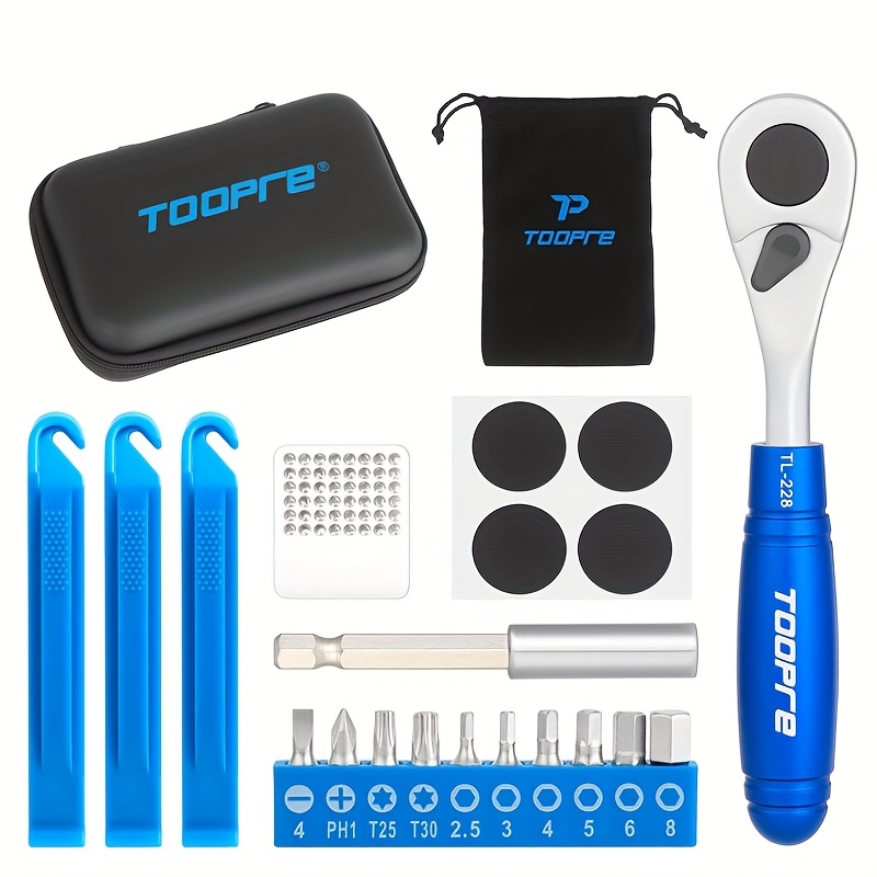 E-shop Fahrradspeichen Schraubenschlüssel Set, Mini Tragbares Kleines Reparatur Werkzeug Set, Fahrrad Reifen Reparatur Werkzeuge, Fahrrad Reifenheber