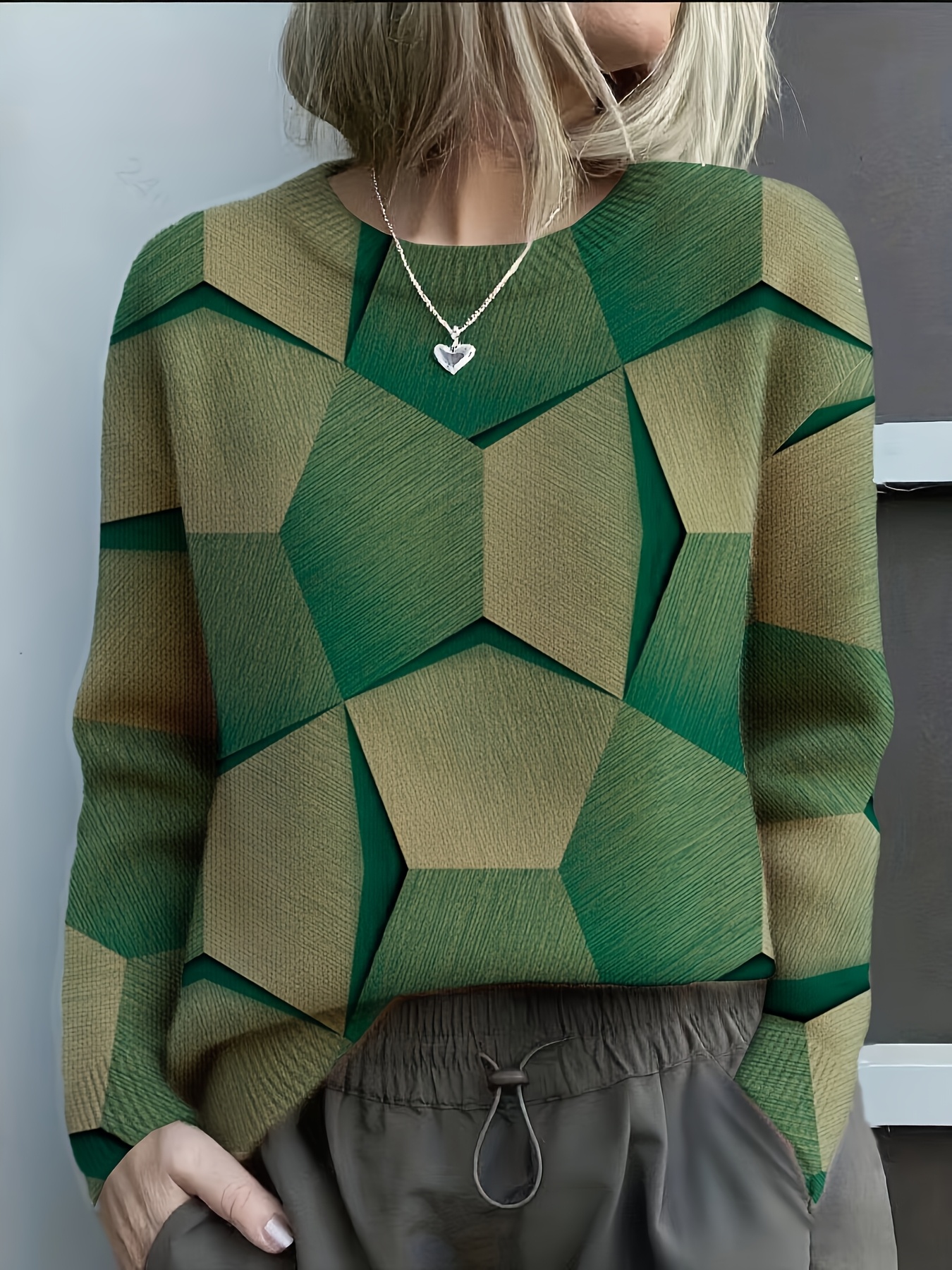 Women's Elegant 3D All-Over Print Sweater – Iets van Alles by Hiertjie