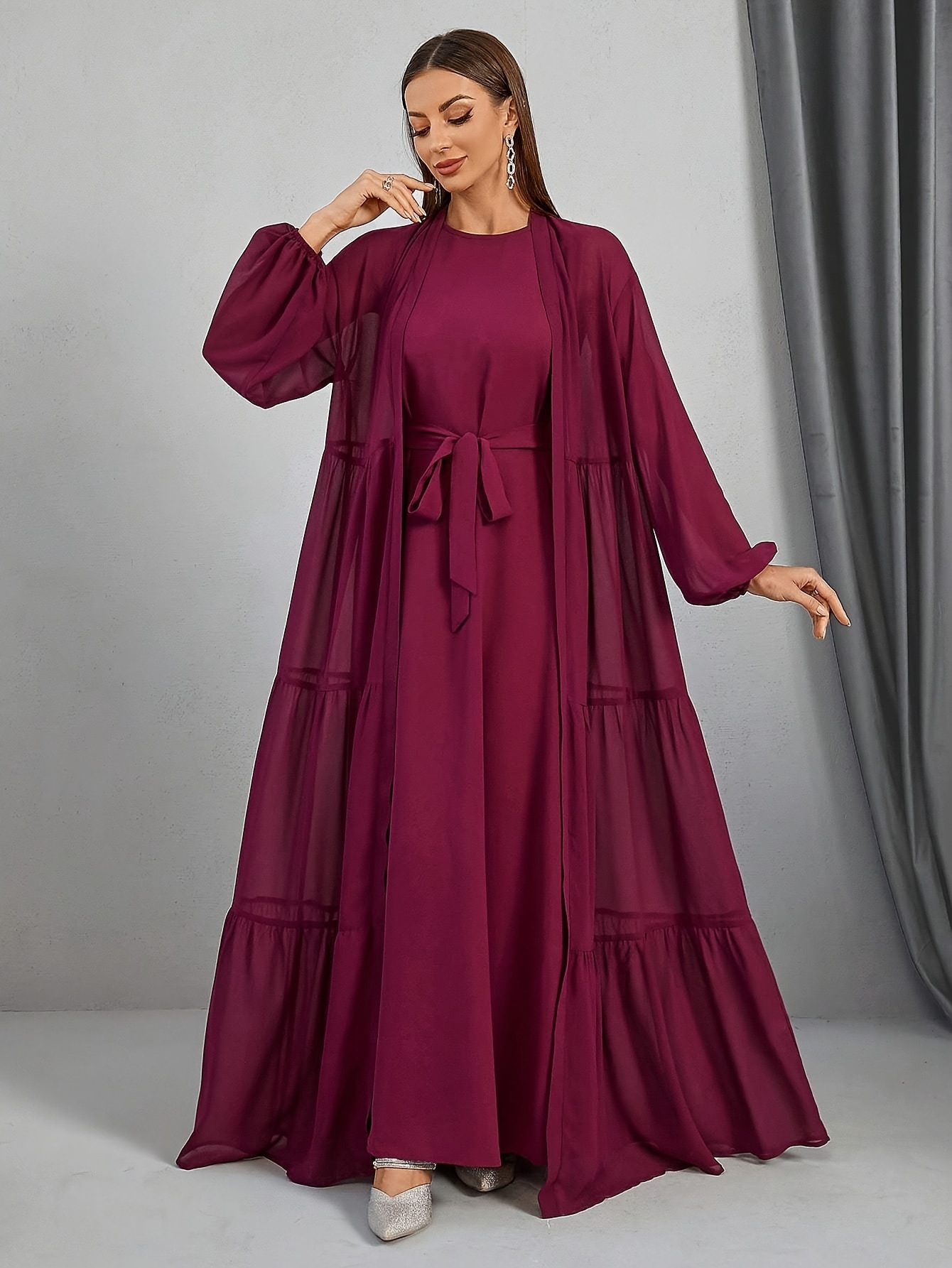arabic long sleeve dress Cream Long Sleeves Arabic Evening Dresses SS696  DreamyVow