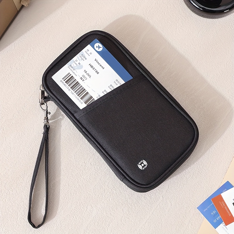 Vemingo Rfid Vemingo Family Passport Holder Multi-Functional Ticket Holder Portable Travel Document Wallet Large  Capacity Neck-Hanging Passport Bag Passport Holder And PU Leather Travel  Wallet Price