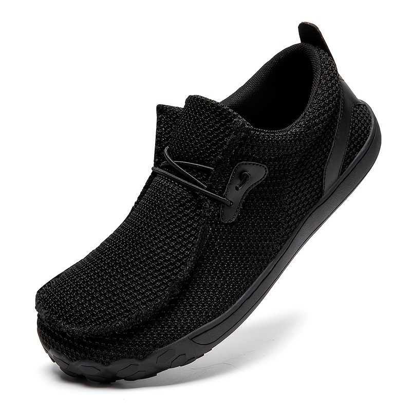 TEMU Men's / 2-color Mesh Casual Athletic Shoes, Breathable Slip-on Lazy Shoes, Soft Sole Non-slip Wide Toe Walking Shoes, Soft Sole Non-slip Wide