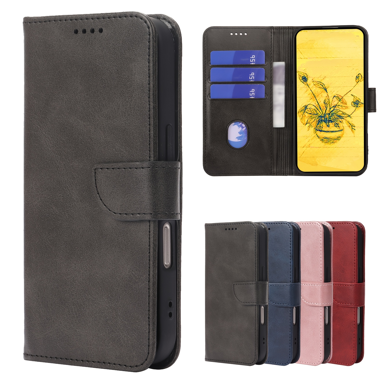 TEMU Phone Case - [for Wallet Case] Suitable For Galaxy A26 5g Flip Cover Wallet Case, With 3 Card Slots And A Built-in Stand, Providing Protection