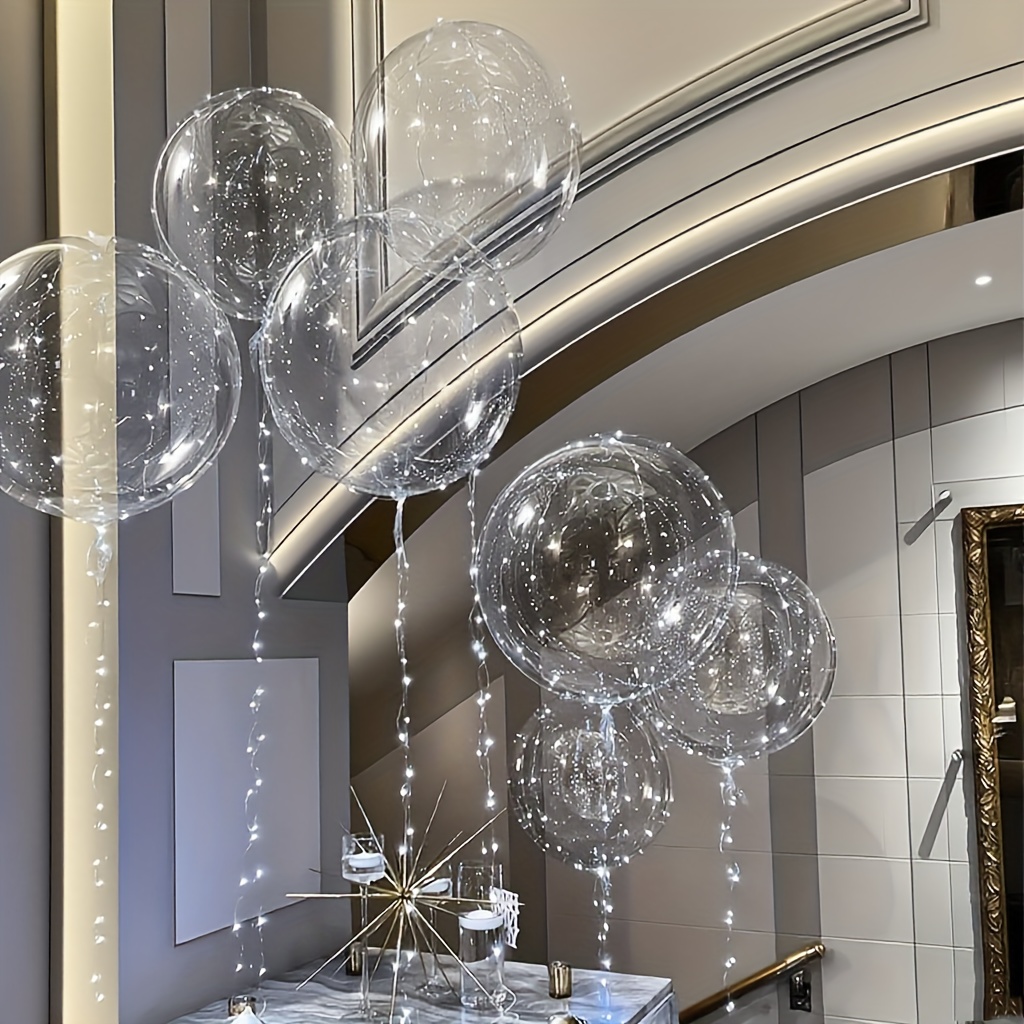 16 Stück Bobo Ballons 24 Zoll, Transparent – Wiederverwendbare Bubble Ballons Für Party-Deko